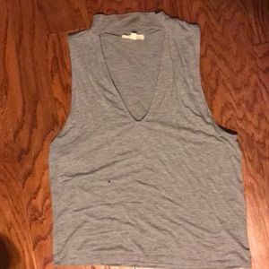 Tank Top with Deep V-Neck